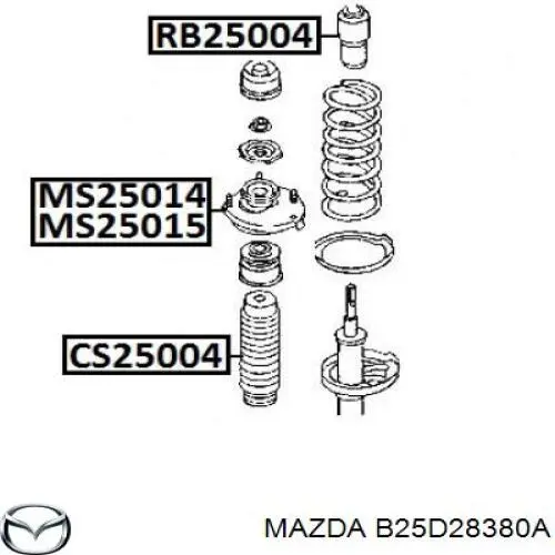 Опора амортизатора заднього, правого Mazda B25D28380A ціна, від 17.58 USD