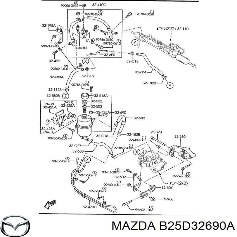 Бак масляний Mazda B25D32690A ціна, від 0.04 USD