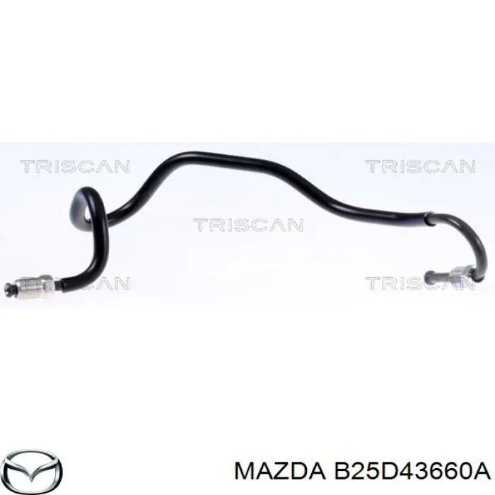 B25D43660A Mazda Шланг гальмівний задній