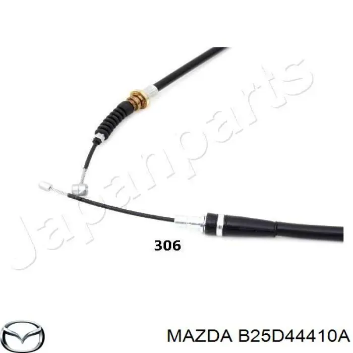 Трос стоянкового гальма задній правий Mazda B25D44410A ціна, від 22.28 USD