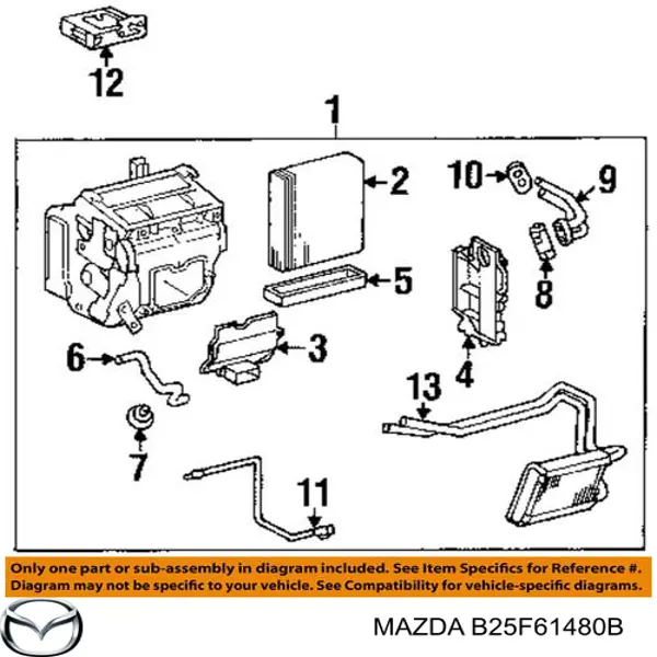B25F61480B Mazda радіатор кондиціонера