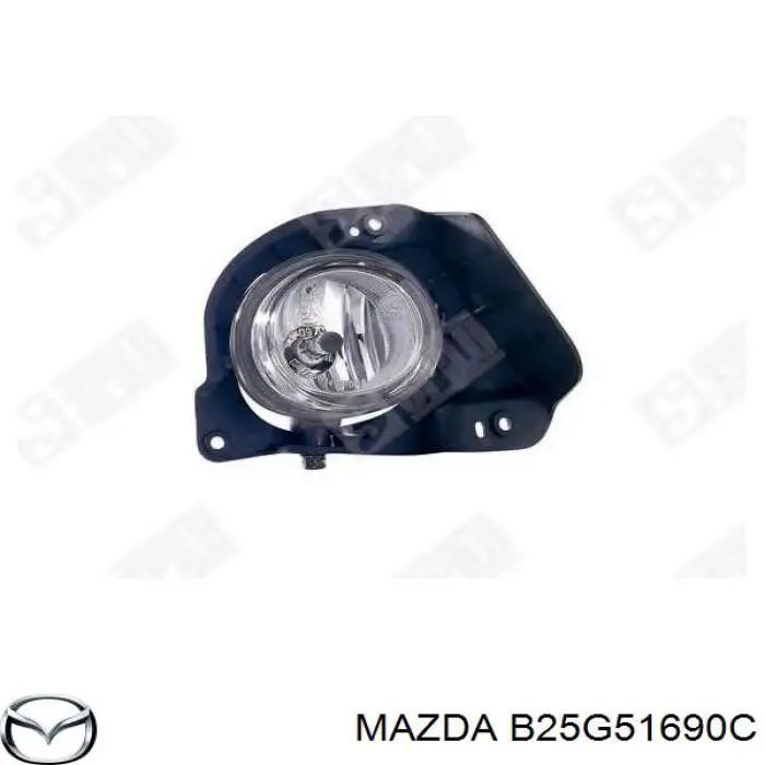 B25G51690C Mazda фара протитуманна, ліва