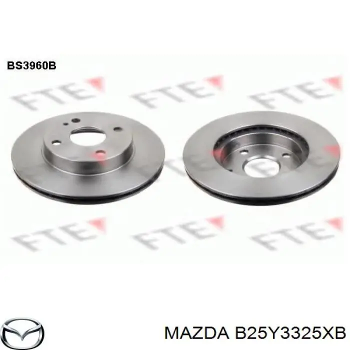 Гальмівні диски передні B25Y3325XB Mazda