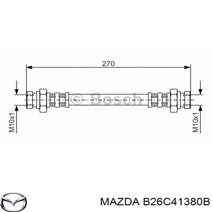 B26C41380B Mazda Трубка гідроприводу зчеплення