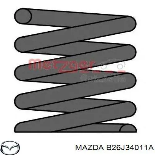 Пружина передня B26J34011A Mazda