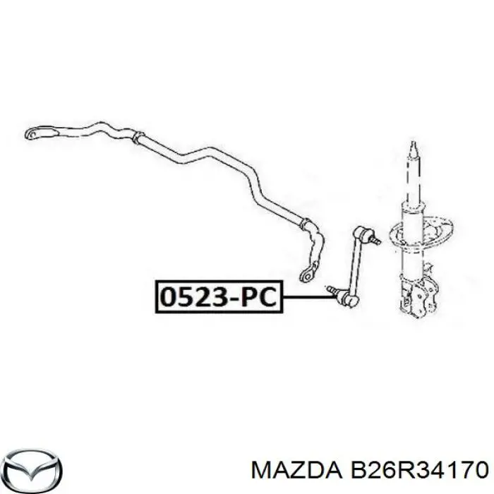 Амортизаційна стійка Mazda B26R34170 ціна, від 7.84 USD