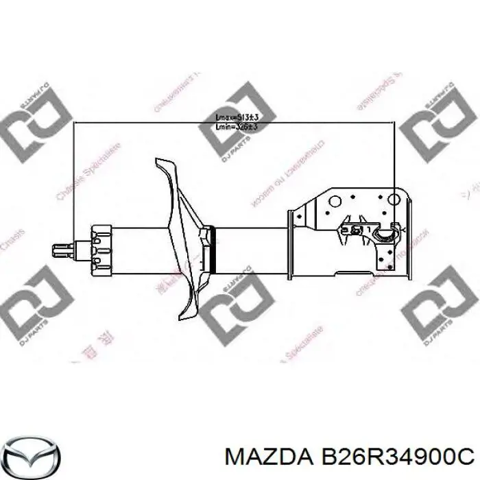 Стойка амортизатора передняя Mazda 323 F VI хетчбек (BJ) (1998 - 2003) ціна, від 41.84 USD