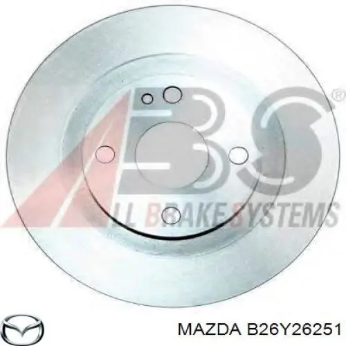 B26Y26251 Mazda диск гальмівний задній