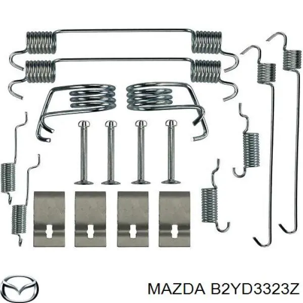 B2YD3323Z Mazda колодки гальмівні передні, дискові