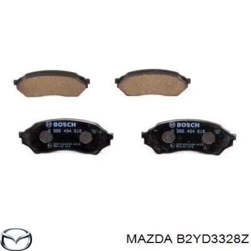 B2YD3328Z Mazda Передні гальмівні колодки