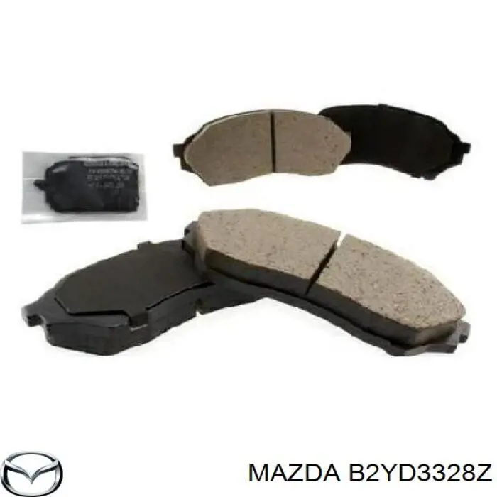 B2YD3328Z Mazda колодки гальмівні передні, дискові