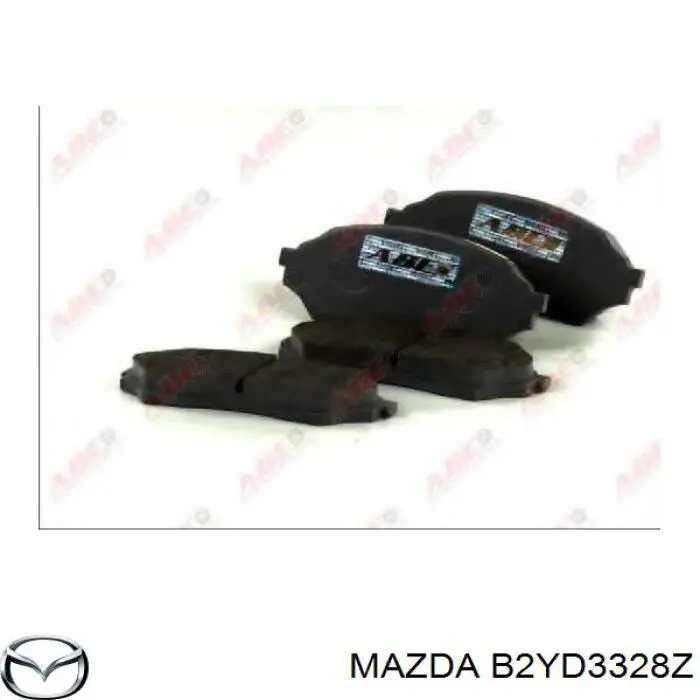 Гальмівні колодки Mazda B2YD3328Z ціна, від 15.54 USD