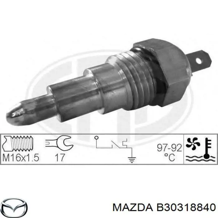 Датчик температури радіатора Mazda B30318840 ціна, від 16.56 USD