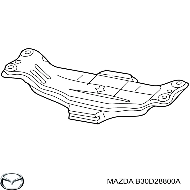 Балка задньої підвіски поперечна Mazda B30D28800A ціна, від 50.62 USD