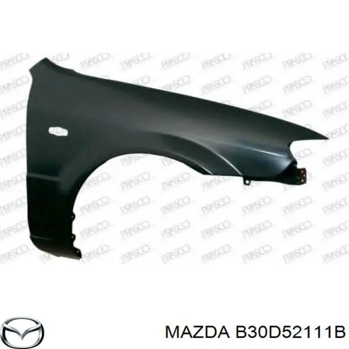 Крило переднє праве на Mazda 323 F VI 
