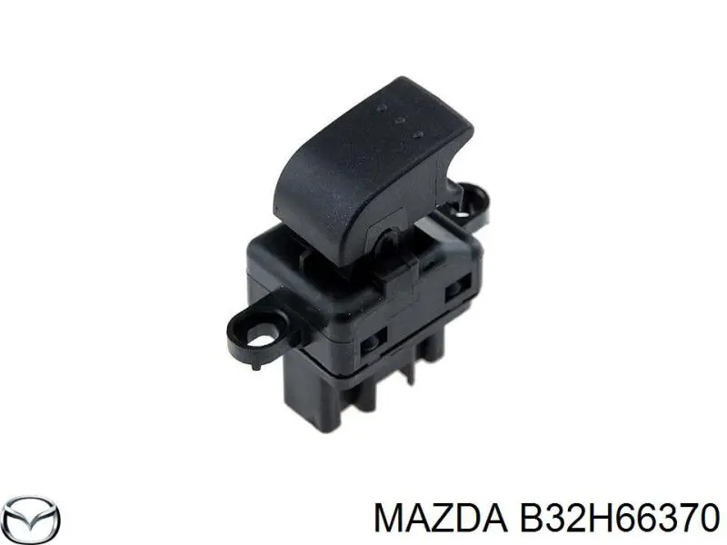 Кнопка вмикання двигуна склопідіймача передня права на Mazda 3 (BK14)
