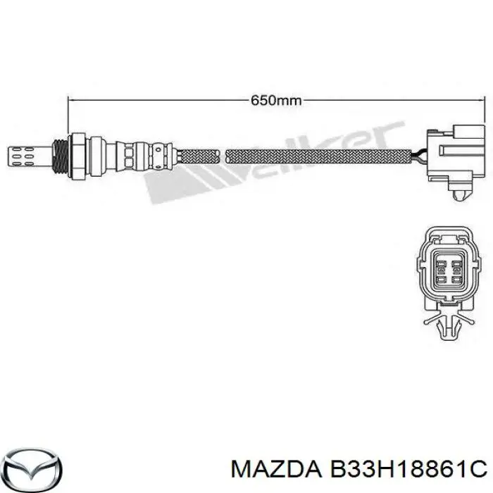 Лямбда датчик кисню Mazda B33H18861C ціна, від 285.53 USD