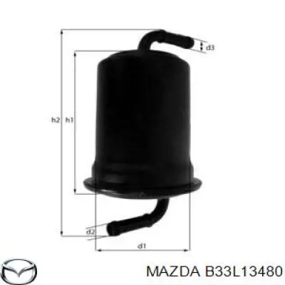 Паливний фільтр B33L13480 Mazda