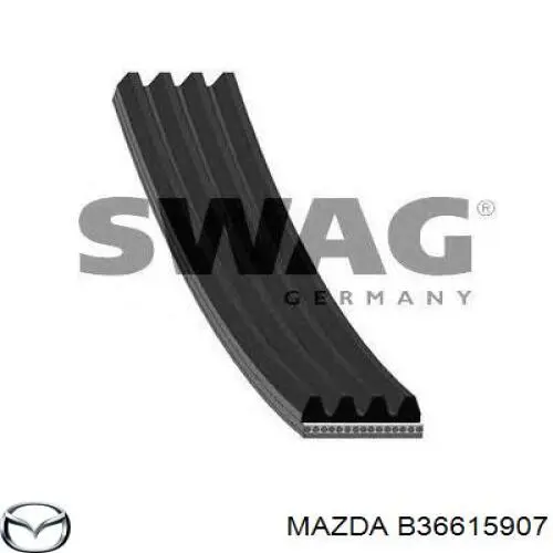B36615907 Mazda Поліклиновий ремінь