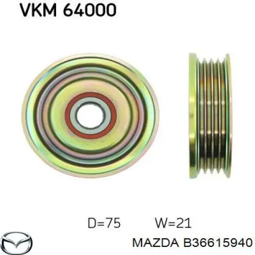  Mazda B36615940 ціна, від 12.40 USD