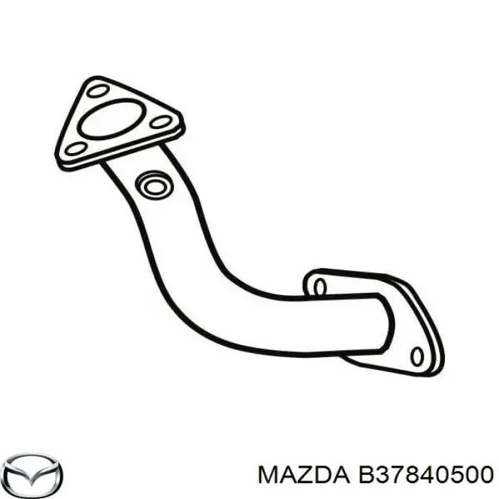 Труба приймальна (штани) глушника, передня Mazda 323 S 5 (BA) (Мазда 323)