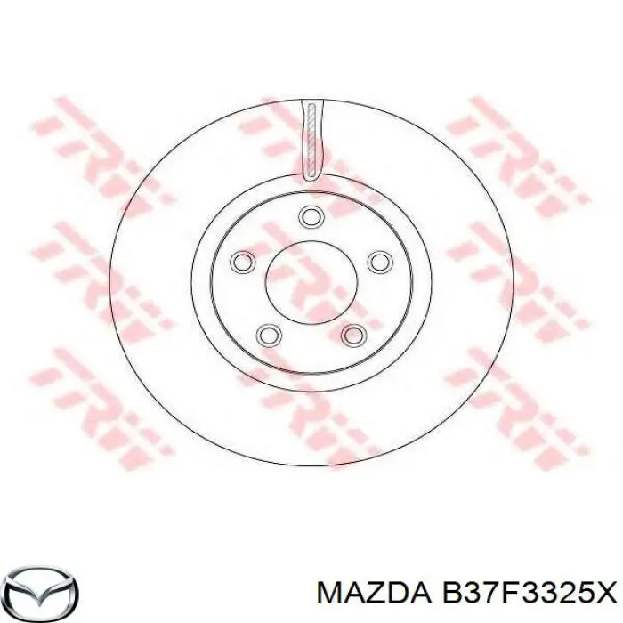 Диск переднього гальма Mazda B37F3325X ціна, від 22.60 USD