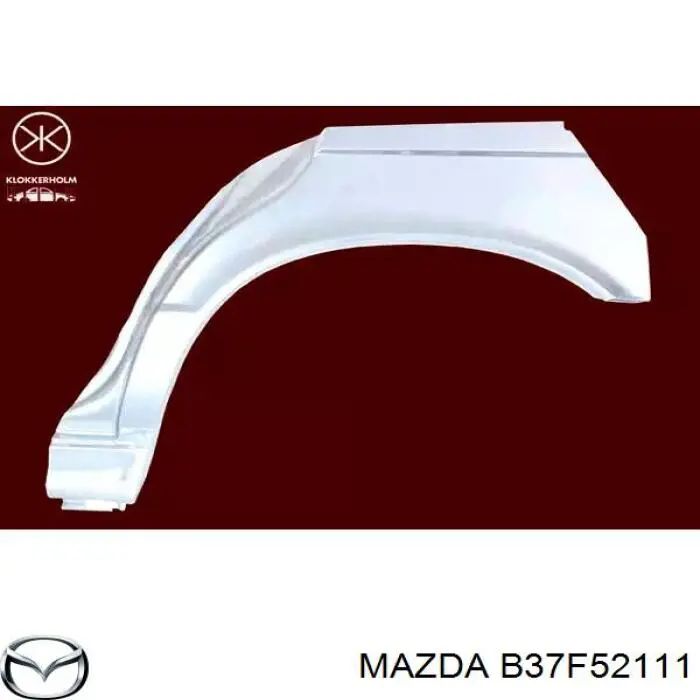 B37F52111 Mazda крило переднє праве