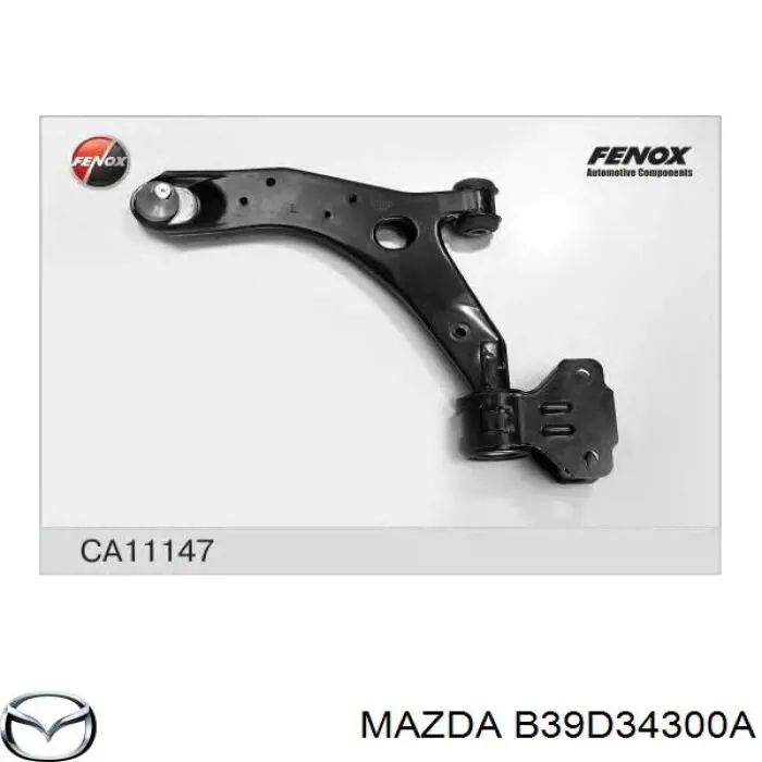 Важіль передньої підвіски нижній, правий Mazda B39D34300A ціна, від 42.82 USD