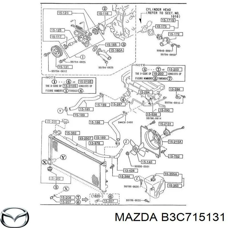 B3C715131 Mazda 