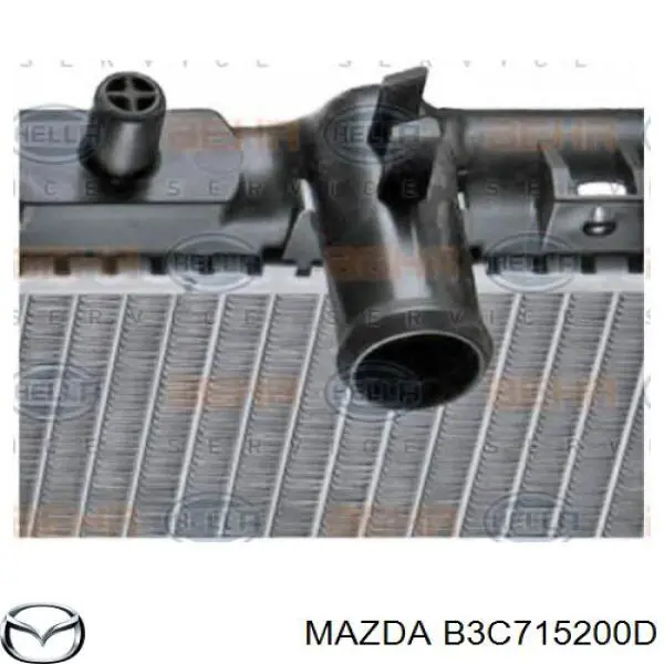 B3C715200D Mazda Радіатор охолодження двигуна