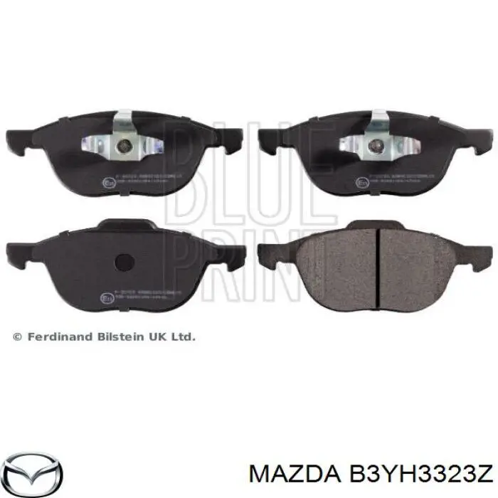 Колодки гальмівні передні, дискові B3YH3323Z Mazda