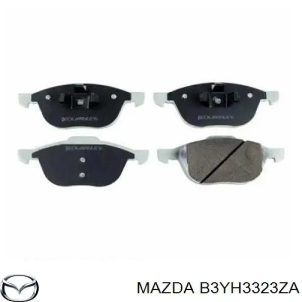 B3YH3323ZA Mazda колодки гальмівні передні, дискові