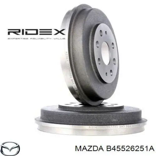 Барабан гальмівний задній Mazda B45526251A ціна, від 26.04 USD