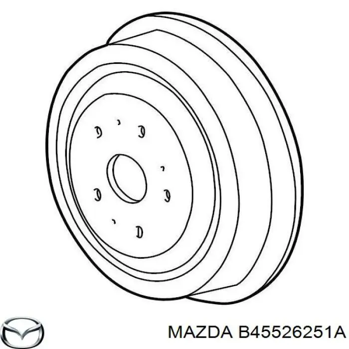 Купити B45526251A Mazda Барабан гальмівний задній