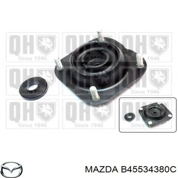 Опора амортизатора переднього B45534380C Mazda