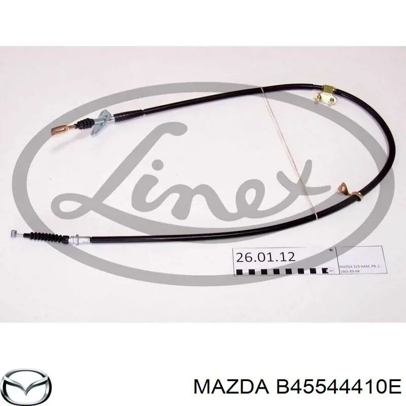 Купити B45544410E Mazda Трос ручного гальма задній, правий