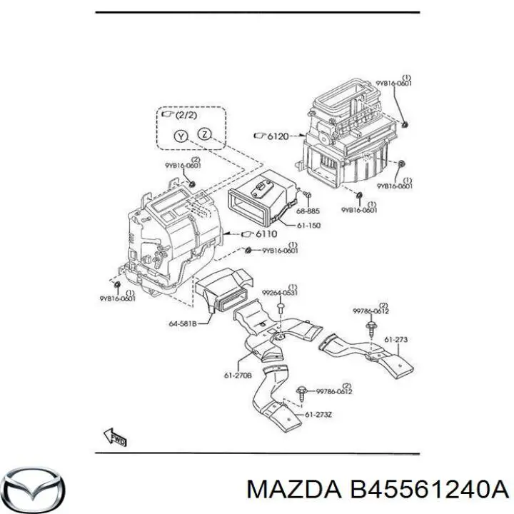 Швидкознімна муфта шлангу радіатора печі Mazda B45561240A ціна, від 5.86 USD