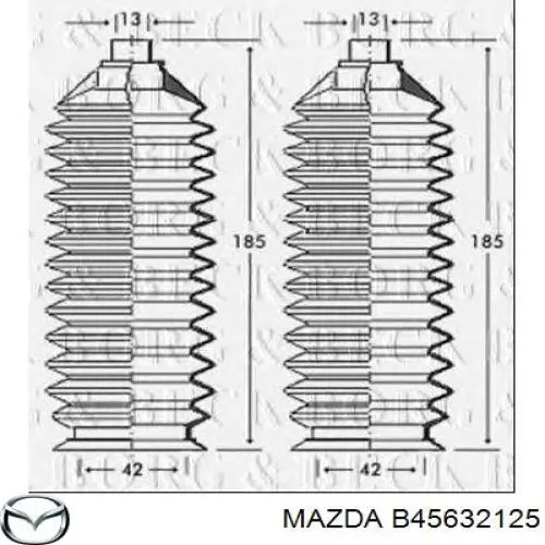 Купити B45632125 Mazda Пильник тяги