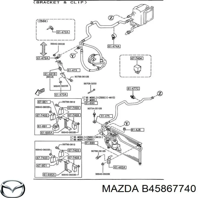  Mazda B45867740 ціна, від 6.97 USD