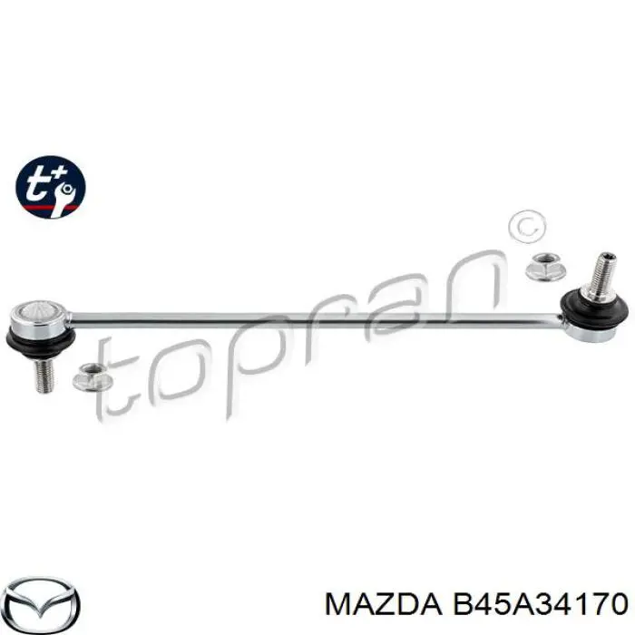 B45A34170 Mazda Стійка стабілізатора, переднього, ліва
