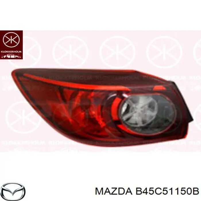 B45C51150C Mazda Задній правий зовнішній ліхтар