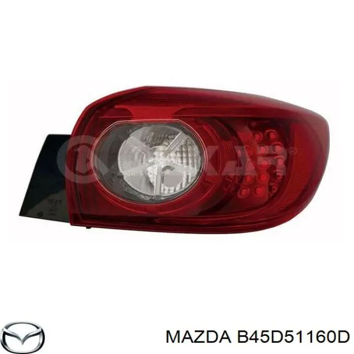 B45D51160D Mazda Задня ліва фара