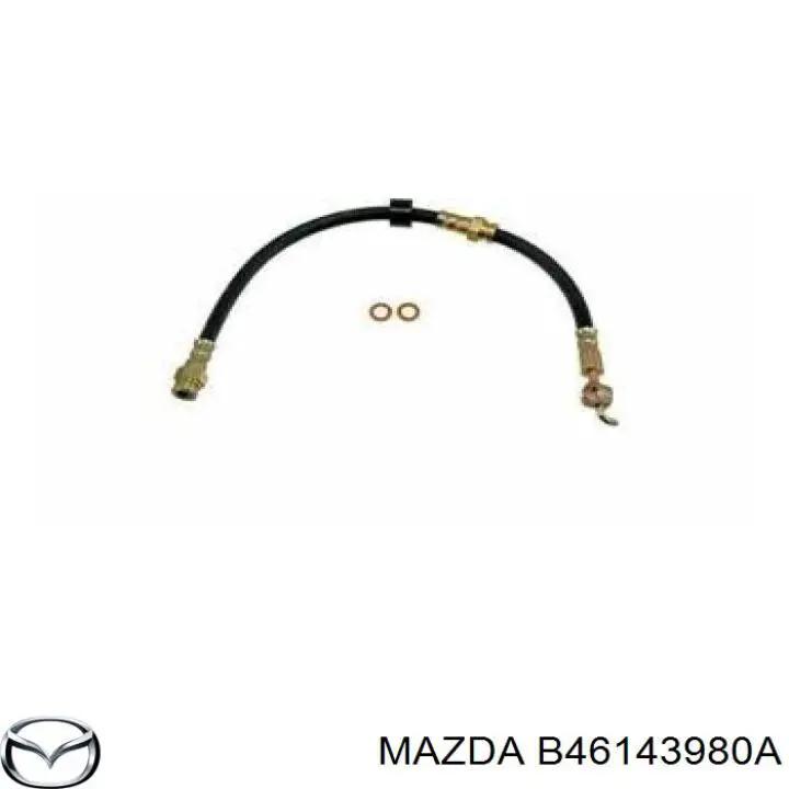 Купити B46143980A Mazda Гальмівні шланги передні