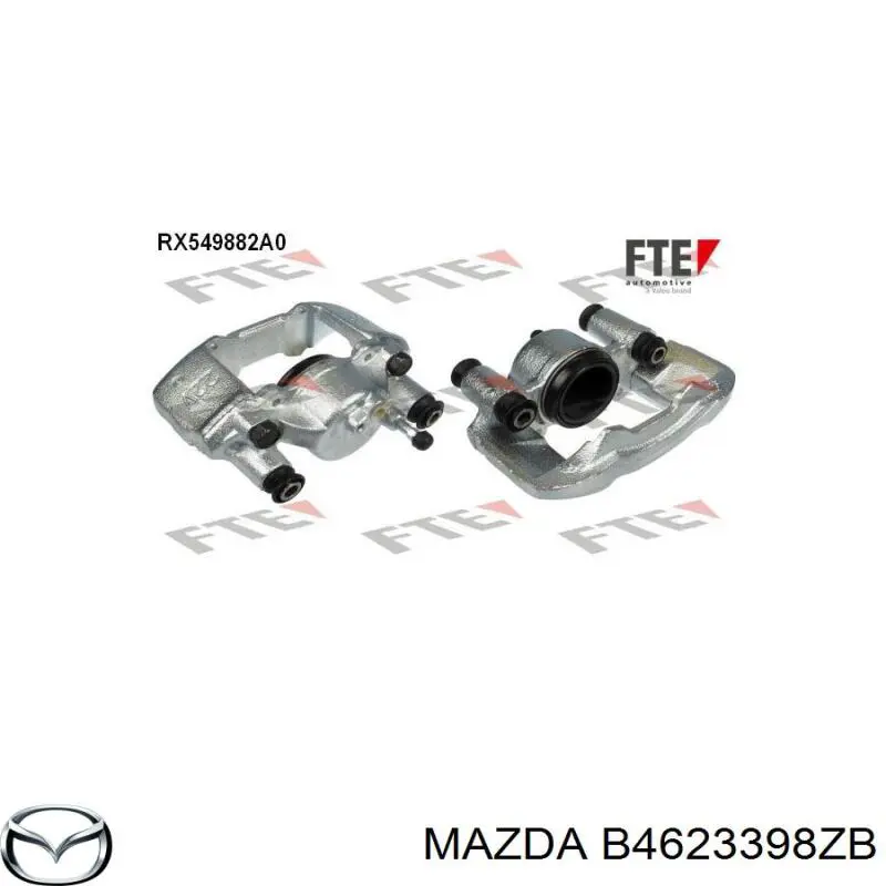 Супорт гальмівний передній правий Mazda B4623398ZB ціна, від 22.52 USD