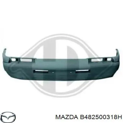 Бампер на авто Mazda B482500318H ціна, від 406.70 USD
