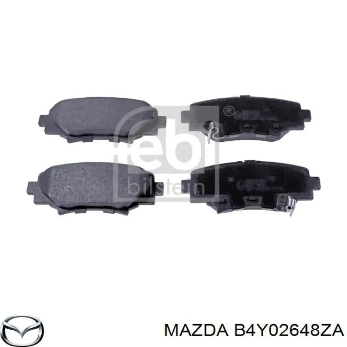 Задні гальмівні колодки Mazda B4Y02648ZA ціна, від 19.45 USD