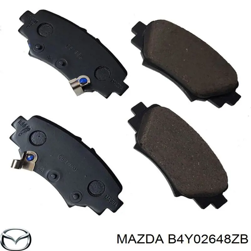 Задні дискові колодки Mazda B4Y02648ZB