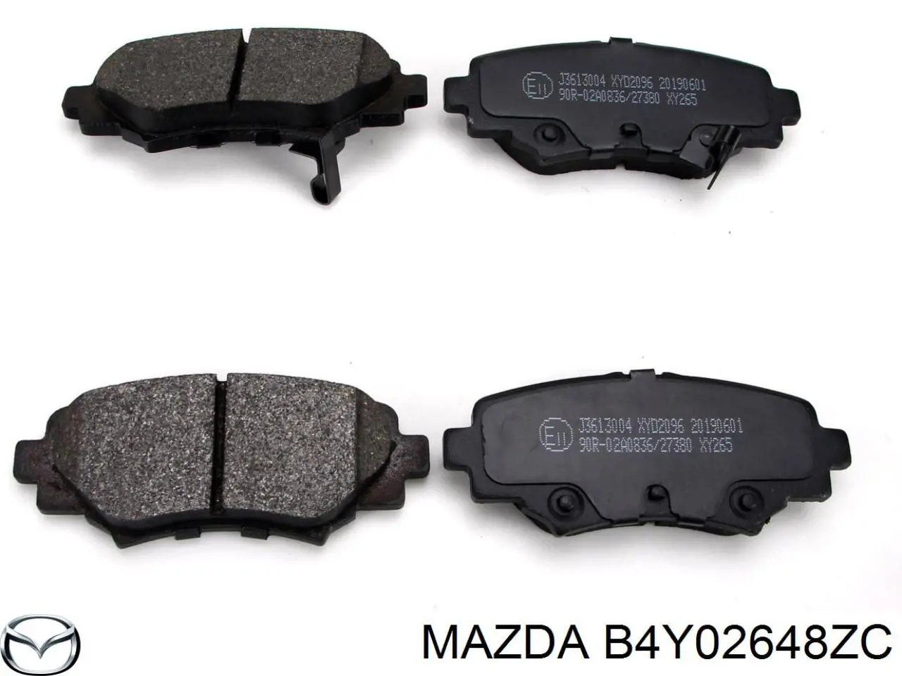B4Y02648ZC Mazda Колодки гальмівні задні, дискові