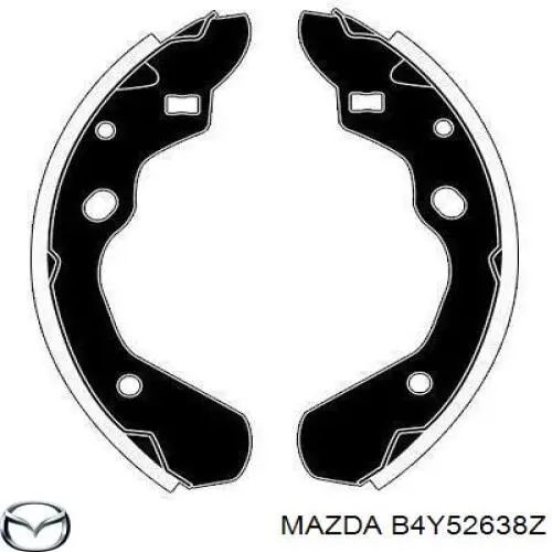 Колодки гальмові задні, барабанні Mazda B4Y52638Z ціна, від 14.94 USD