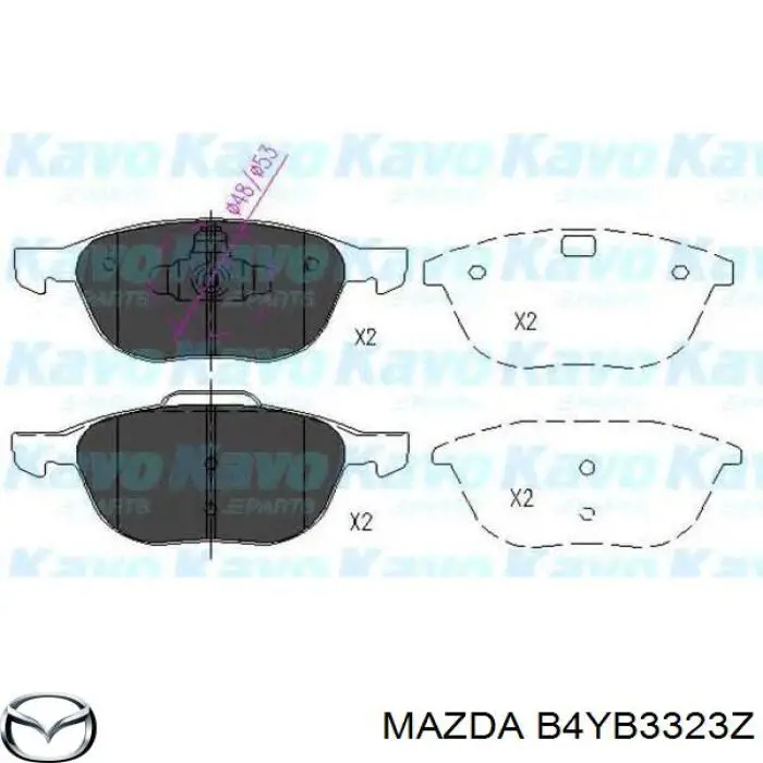 Тормозні колодки Mazda B4YB3323Z